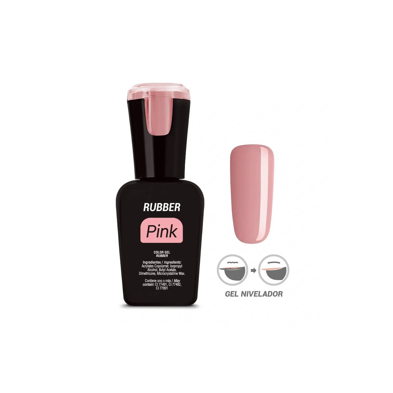 Organic Rubber Pink Base Coat 15ML