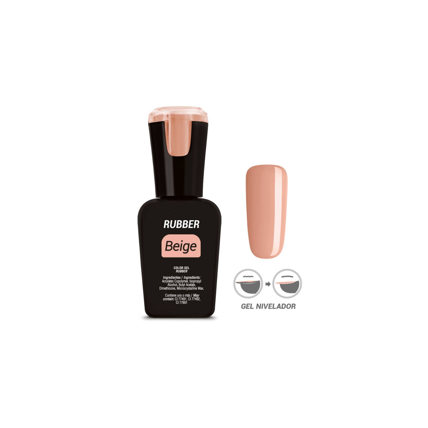 Organic Rubber Beige Base Coat 15ML