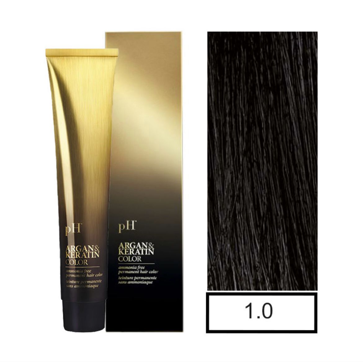 pH Argan&Keratin color 1.0 tinte sin amoníaco 100gr