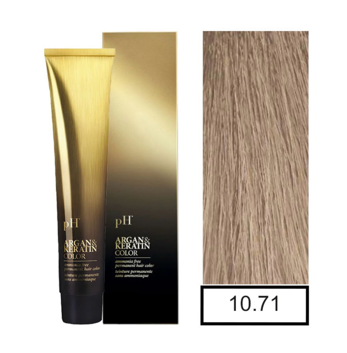 pH Argan&Keratin color 10.71 tinte sin amoníaco 100gr