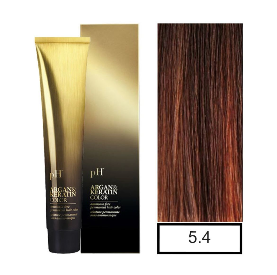 pH Argan&Keratin color 5.4 tinte sin amoníaco 100gr