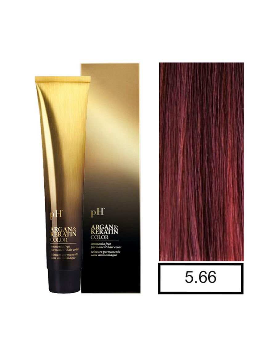pH Argan&Keratin color 5.66 tinte sin amoníaco 100gr