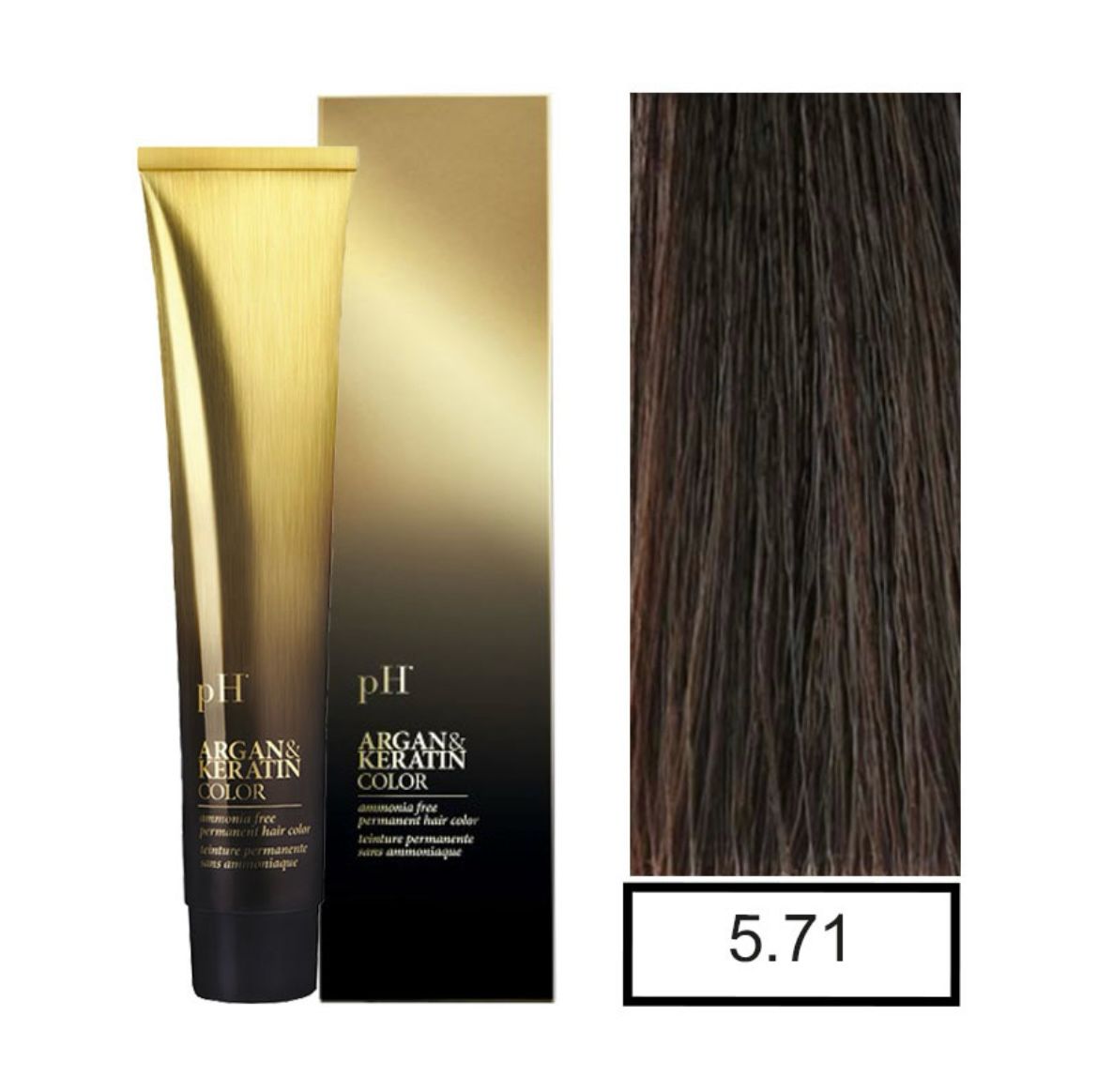 pH Argan&Keratin color 5.71 tinte sin amoníaco 100gr