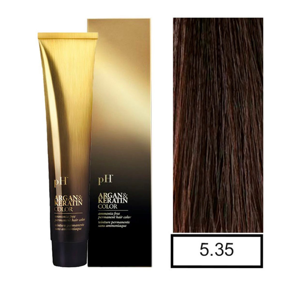 pH Argan&Keratin color 5.35 tinte sin amoníaco 100gr