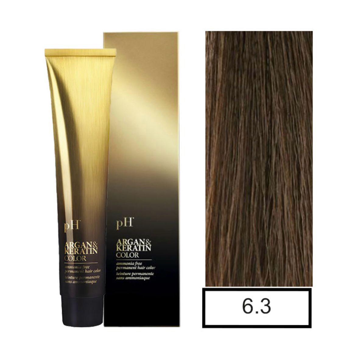 pH Argan&Keratin color 6.3 tinte sin amoníaco 100gr