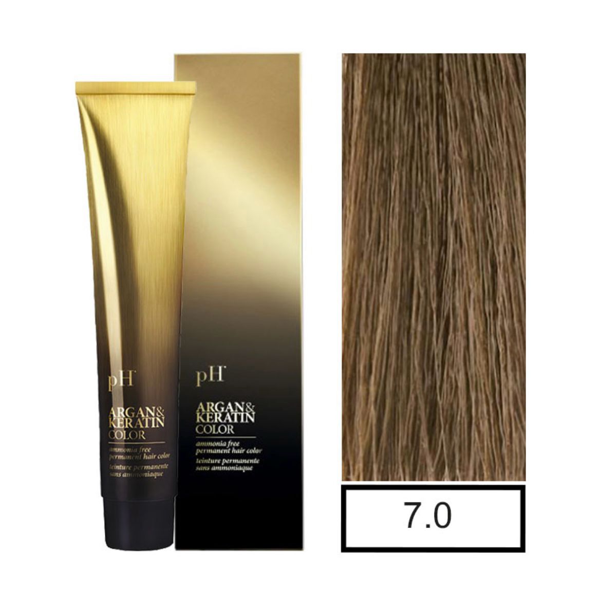 pH Argan&Keratin color 7.0 tinte sin amoníaco 100gr