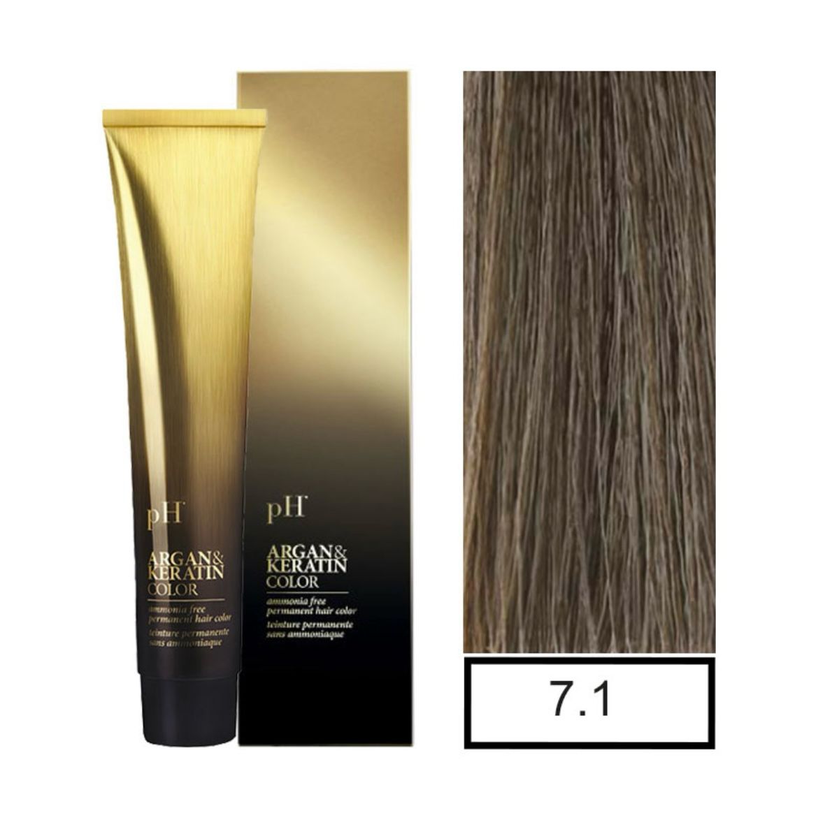 pH Argan&Keratin color 7.1 tinte sin amoníaco 100gr