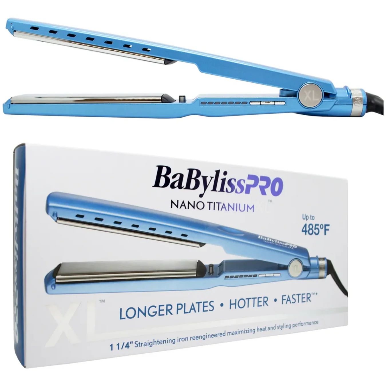 BabylissPro Plancha de pelo Nano Titanium XL 1 1/4"
